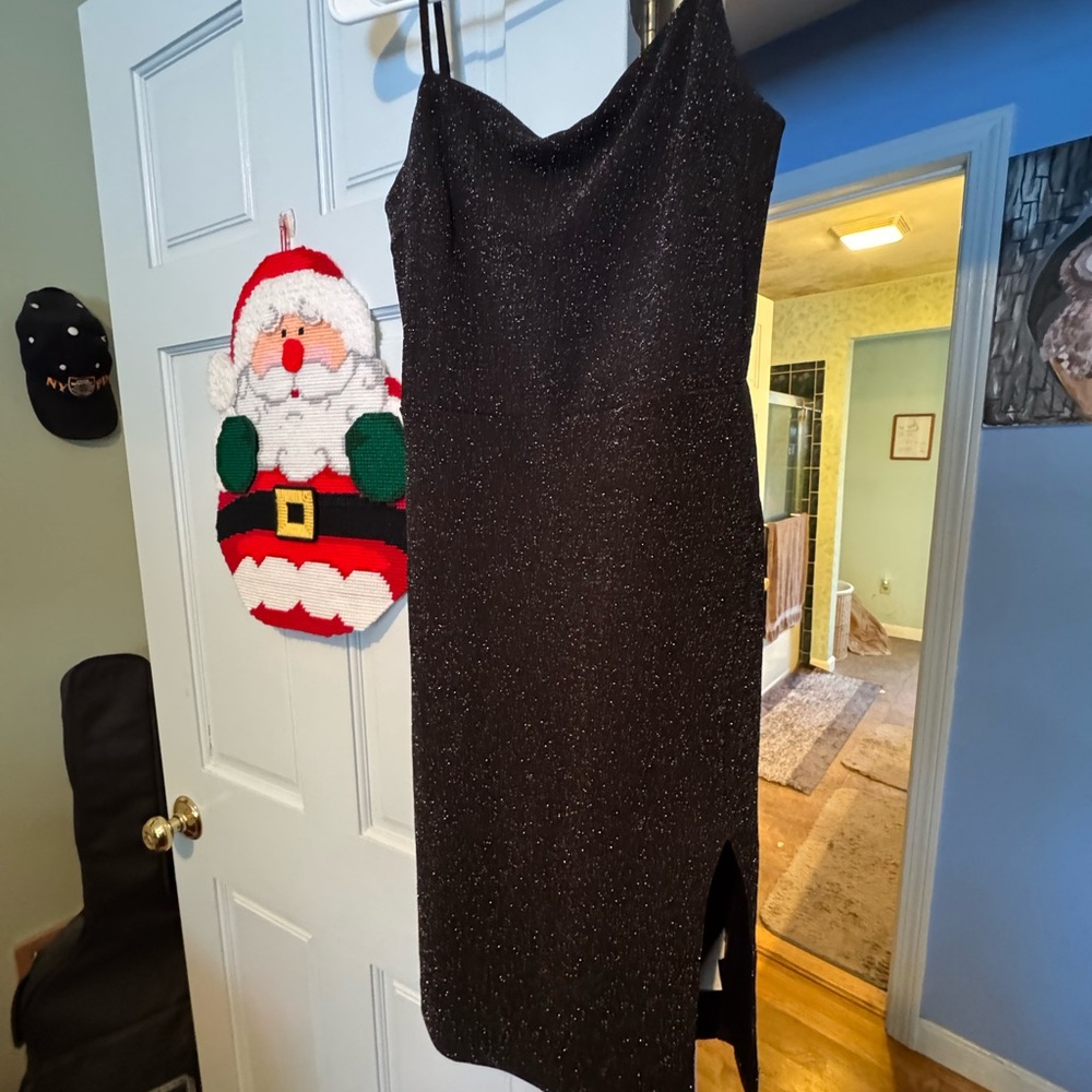 Aeropostale Elegant Black Glitter Dress